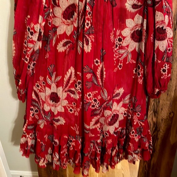Zimmerman; Size 3 (10) l; Gorgeous silk dress with full slip liner; red - Picture 5 of 9